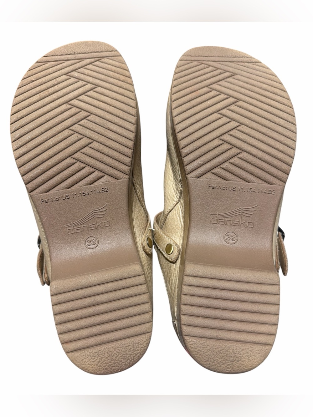 NWOT Dansko Berry Mule Clog Distressed Tan Size 38 - Picture 6 of 7